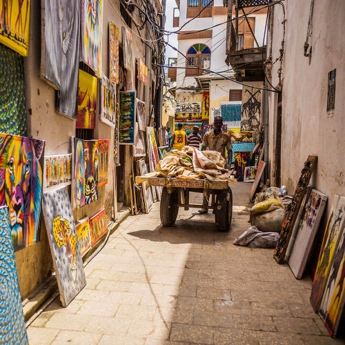 Stown town narrow streets