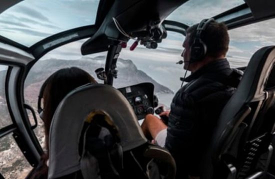 Helicopter tour on Kilimanjaro Mountain